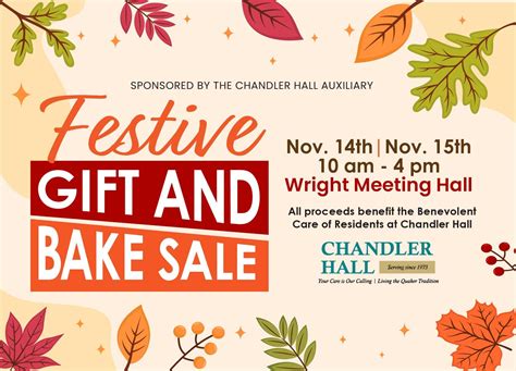 Nov 14 | Festive Gift and Bake Sale at Chandler Hall | Newtown, PA Patch