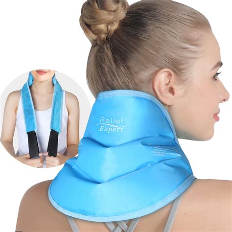 Relief Expert Neck Ice Pack Wrap Reusable Necks Cold Compress ...