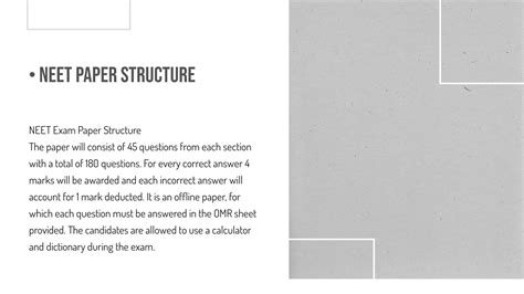 The NEET exam your guide to the syllabus paper structure and more | PDF