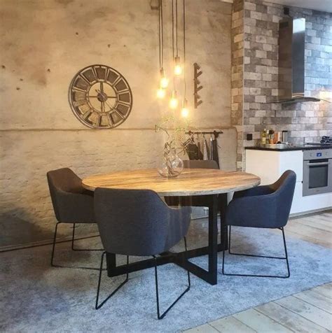 Image result for Round Rustic Dining Table