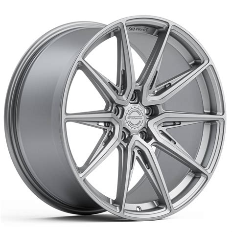 GT FORM HF2.1 HYBRID FORGED BRUSHED TITANIUM 20X9 5X120 WHEEL & TYRE ...