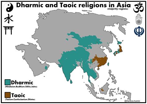 Taoism Religion Map
