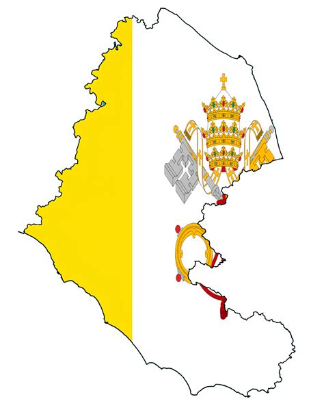 Flag Map of the Papal States (1859-1870) by RepublicOfNiger on DeviantArt