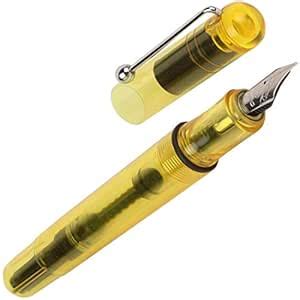 Oculus Grip 5119 Yellow transparent Plastic Fountain Pen. Fitted with ...