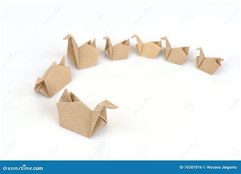 Duck Turtle with Old Paper Folding. Stock Photo - Image of folded ...