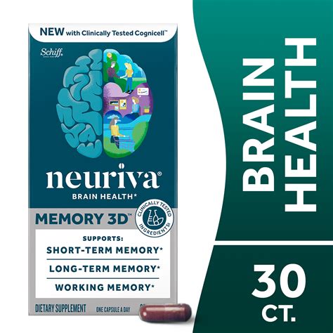 Neuriva Memory 3D Brain Health Supplement for Adults, Memory Support ...