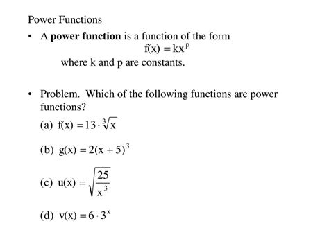 Image result for Examples of Power Functions