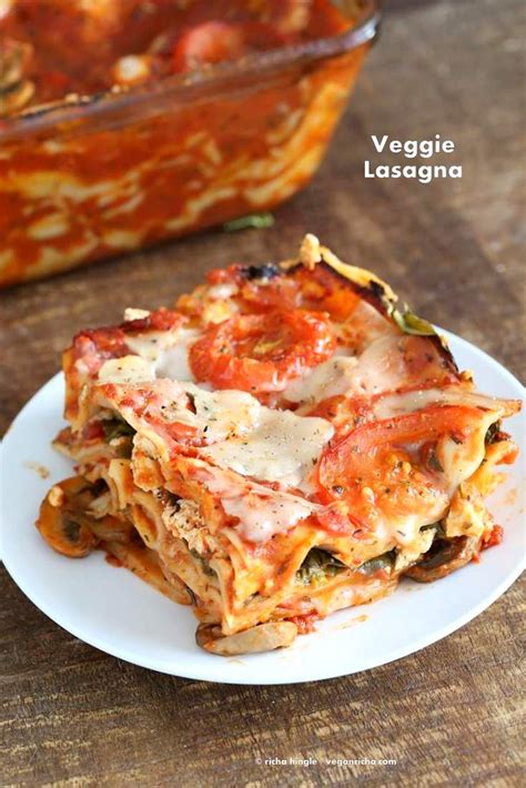 Vegan Veggie Lasagna for 2   Vegan Richa