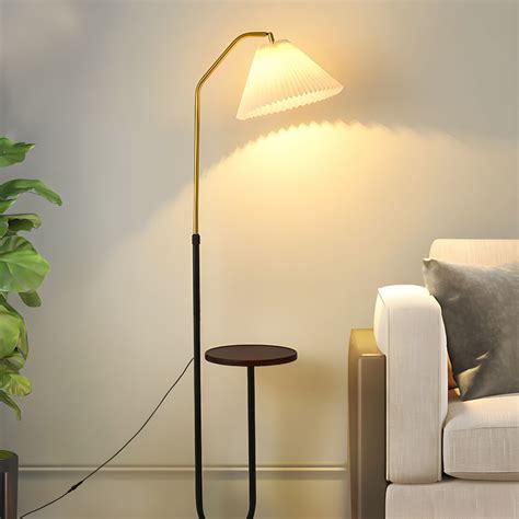 Nordic Floor Lamp Minimalist Fabric Shade Floor Standing Light for ...