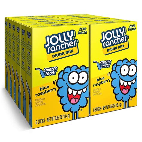 Jolly Rancher Blue Raspberry Flavor Packets, Water Flavoring Powder ...
