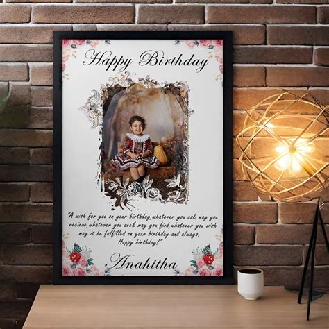Happy Birthday Photo Frame for Gifting - Modern Arts