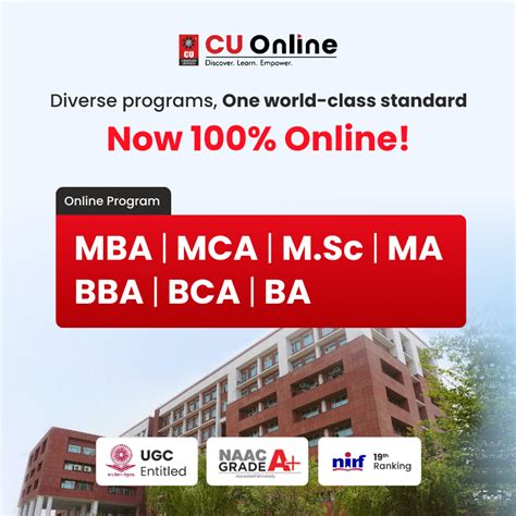 Chandigarh University UGC-Entitled Online Degree Courses and Programs ...