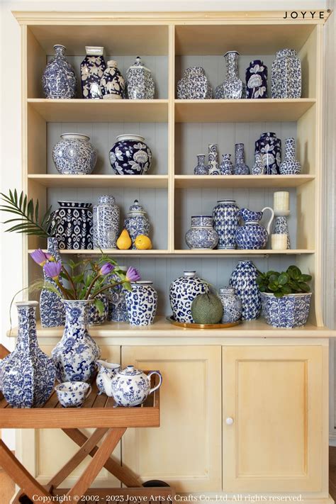 Interior Design Blue And White Pottery Decorating With Blue & White