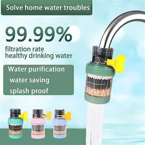 Buy Faucet Water Filter 3 Pack Faucet Mount Filters Purifier Kitchen ...