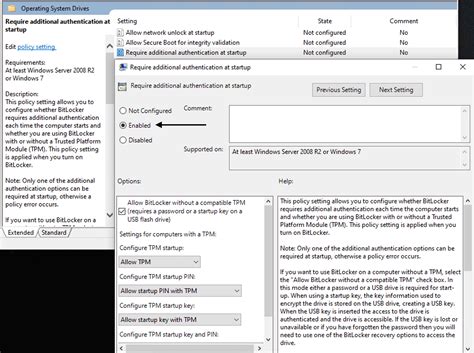 Image result for BitLocker This Device Can't Use a Trusted Platform Module
