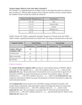 Image result for Vineland Adaptive Behavior Scale Interview Form