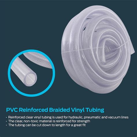 EZ-FLO 1-1/2-in Inner Diameter PVC Reinforced Braided Vinyl Tubing (By ...