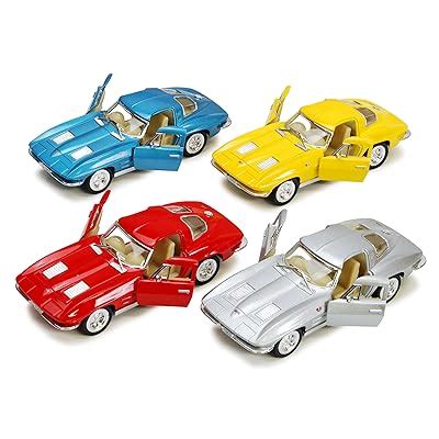 Buy KiNSMART 1963 Chevy Corvette Stingray, Set of 4 5358D - 136 Scale ...