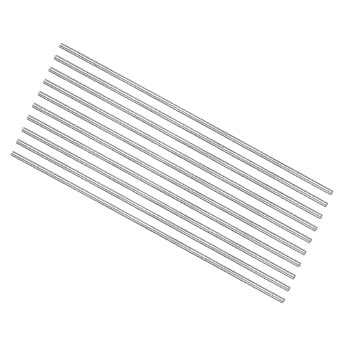 uxcell 10pcs Round Steel Metal Rods, 1.9mm x 150mm High Speed Steel ...