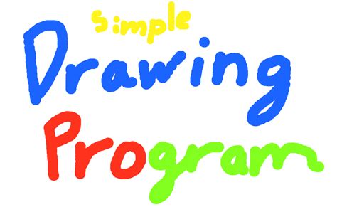 Simple Drawing Program 的图像结果