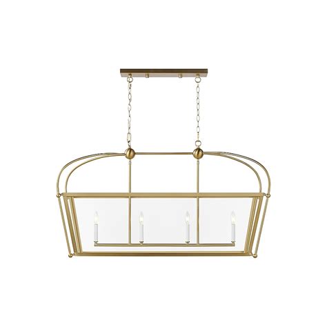 Generation Lighting Charleston 4 -Light Satin Brass Transitional Linear ...