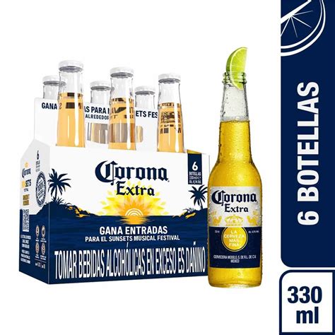 Cerveza Corona Six Pack Botella 330 ml - Tambo | Cada vez más cerca