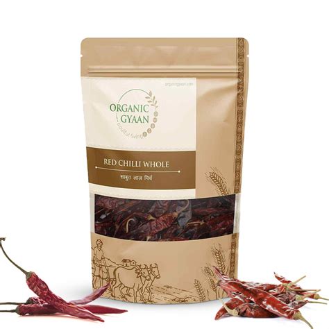 Buy Dry Red Chilli Whole 100gms Online – Organic Gyaan