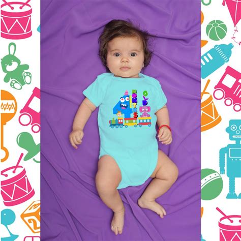 4 Months Old Toy Train Onesie with Jumbo & a Cute Monkey – T Bhai