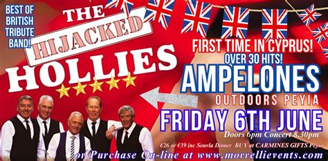 HOLLIES Tribute Tour CYPRUS 2025, Ampelones Hall, Paphos, 6 June 2025 ...