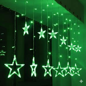 glowserie 138 LEDs 3 m Green Steady Star Rice Lights Price in India ...