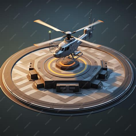 Premium Photo | Helicopter Pads landing zones for helicopters featuring ...