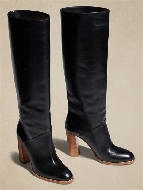 Lorca Leather Boot | Banana Republic