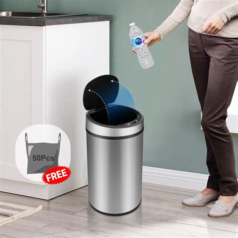 AGPTEK Motion Sensor Trash Can Automatic Dustbin India | Ubuy