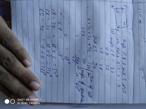 the angle pqr and S of a quadrilateral pqrs are in the ratio 1 ratio 3 ...