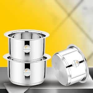 Buy Flixbloom Special Stainless Steel 3 Piece Cookware Set | Steel ...
