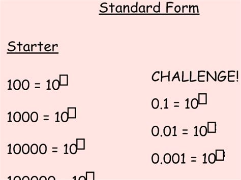 Image result for Standard Form Help
