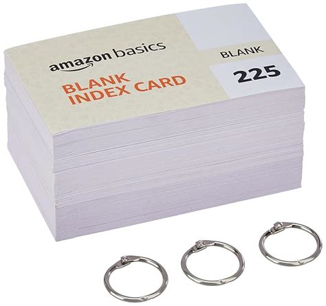 Amazon Basics Unruled Index Flash Cards