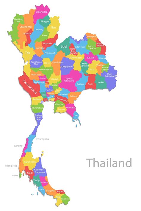 Thailand Map Central East Thailand Map Top Thai