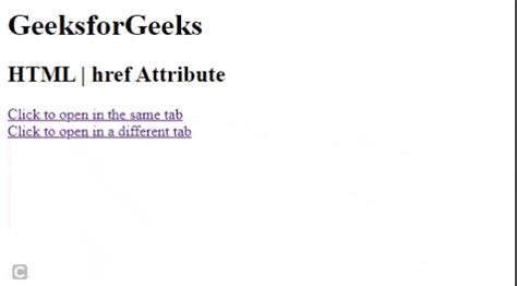 HTML Href Attribute 的图像结果