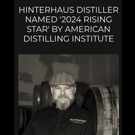 Hinterhaus’s Nate Randall Named Rising Star by American Distilling ...