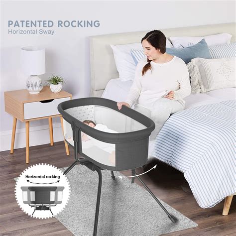 Snapklik.com : ANGELBLISS 3 In 1 Rocking Bassinet & Baby Bassinet ...