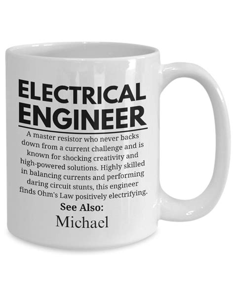Electrical Engineer Mug, Custom Engineer Mug,funny Engineer Gift, Gift ...