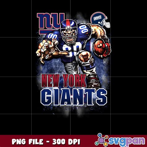 New york giants logo helmet and mascot png, super bowl png, american f ...