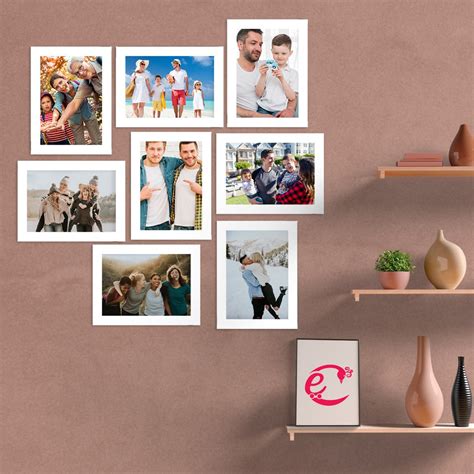 Memory Wall Collage Photo Frame - Set of 8 Photo Frames for 8 Photos of ...
