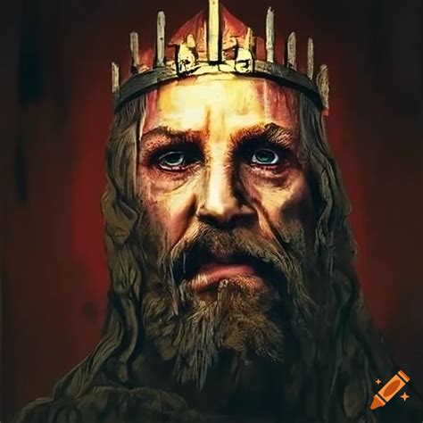 Portrait of king macbeth on Craiyon