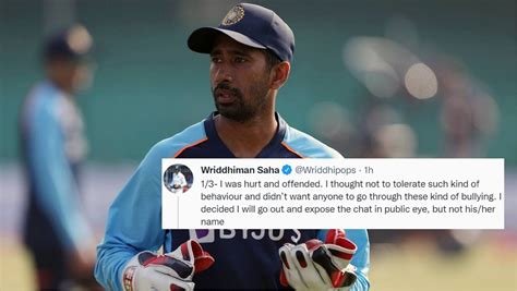 Wriddhiman Saha warns journalist against threatening him again