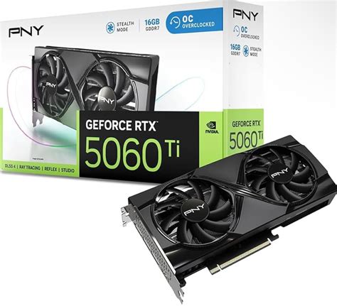 Amazon.com: PNY GeForce RTX™ 5060 Ti 16GB Overclocked Dual Fan GPU DLSS ...