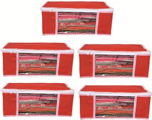 Divya Creation Organizer Clothes Cover with Zip and Transparent Window ...