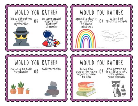 Would You Rather Questions For Third Graders | Detroit Chinatown