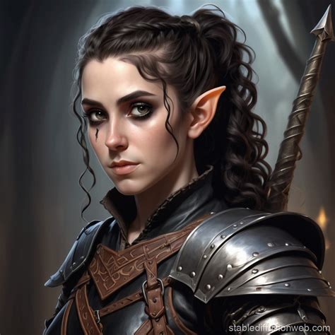 a female half elf bard with long Prompts | Stable Diffusion Online